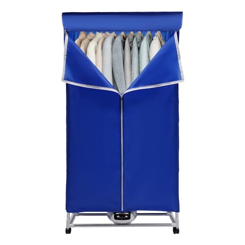 Clothes Dryer, Portable Travel Mini Dryer Machine, Laundry Washer Electric Dryer for Apartments (Blue)