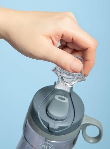 Image of Pogo Plastic Water Bottle with Chug Lid and Carry Handle, Reusable, BPA Free, Dishwasher Safe, Perfect for Travel, School, Outdoors, and Gym, 18oz 32oz 40oz 64oz