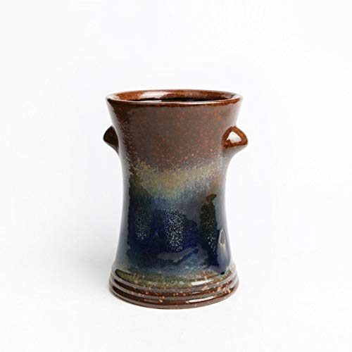 BPTCHP Jingdezhen Keramik Blumenkübel Saftige Blumentopf Inverted Glasur Pflanzbehälter in der Alten Stapel Kiln Reine Handgriff Grundsteinzeug Home Office Bodendekoration Seeder Cover
