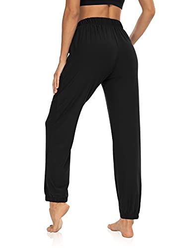 Womens Active Yoga Sweatpants Loose Workout Running Joggers Pants Comfy Lounge Pants with Pockets3