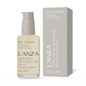L’ANZA Keratin Healing Hair Oil Treatment, Keratin Infused Treatment, Hair Oil For Damaged Locks, Cruelty Free Healing Ingredients Repairs, Strengthens with UV Protection, New Bottle
