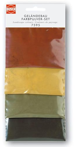 Busch 7595 - Geländebau Farbpulver-Set