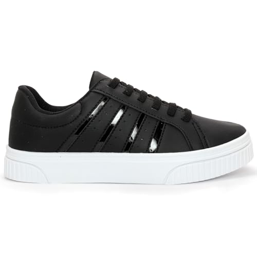 Tênis Branco Feminino Casual Academia Treino Malhar BF Shoes (Preto, BR, Adulto, Numérico, 39)