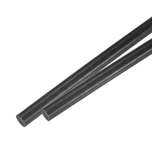 Image of MECCANIXITY ABS Plastic Rod Round Solid Bar 10mm x 400mm Black for DIY Model Material, Architectural Model Making, DIY Sand Table, Pack of 2 Pcs