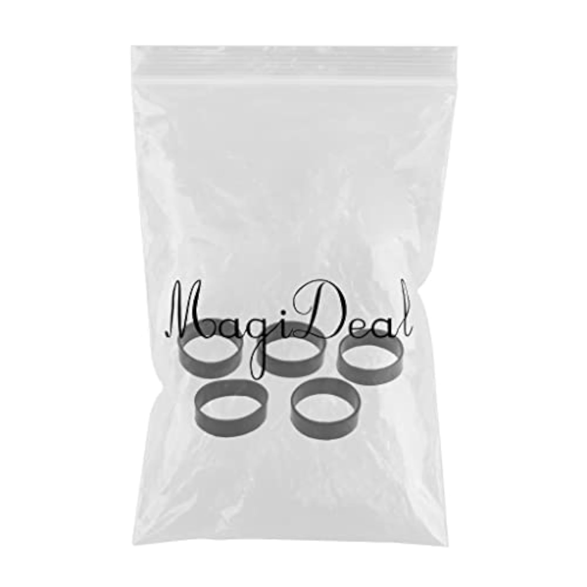 Rubber Webbing Fixed Rings for Scuba Diving, 5pcs
