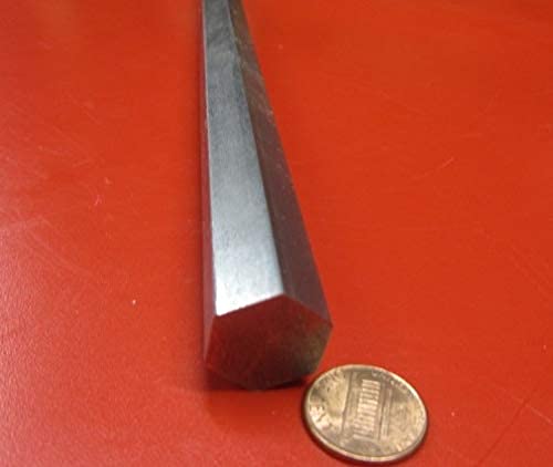 1018 Carbon Steel Hex Rod 0.750" (3/4") Diameter x 3 Foot Length