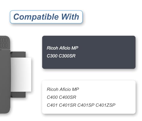 Toner cyan Ricoh 841300 compatible avec Aficio MP C300 et MP C401 - 3