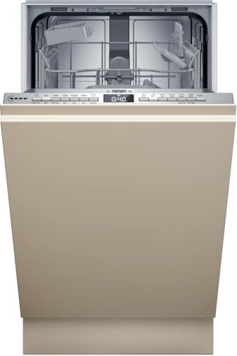 NEFF S855EKX33E, N 50, lavavajillas inteligente totalmente integrado, 45 cm, cajón para cubiertos, sistema de cesta Flex I, programa favorito, fuerte rendimiento de limpieza, apertura automática de