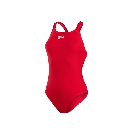 Speedo Damen Eco Endurance+ Medalist One Piece Swimsuit, Feuerwehrrot, 40 EU