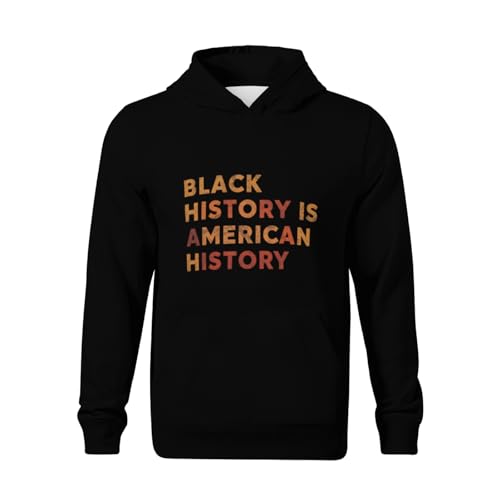 Kids Black History is American History Black Pride Gifts Boys Girls Lightweight Kangaroo Pocket Fleece Hoodies2