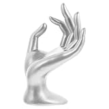 VILLCASE Espositore Anelli in Resina a Forma di Mano Porta Gioielli Compatto per Banconi N...