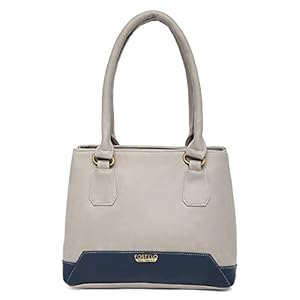 Fostelo Women's Zita Faux Leather Handbag (Grey|Blue) (Large) 29 31eGRV6btrL. SL500 . SS300
