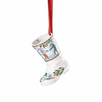 Hutschenreuther Weihnachten Sammelkollektion 2025 Porzellanstiefel Weihnachtsspiele Weihnachtsstiefel, 7,5 cm