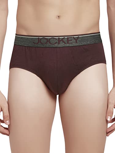 Image of Jockey 8037 Men's Super Combed Cotton Solid Brief with Ultrasoft Waistband