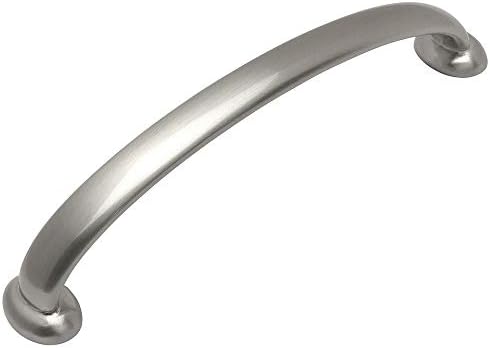 Cosmas 10 Pack 827-128SN Satin Nickel Cabinet Hardware Handle Pull - 5" Inch (128mm) Hole Centers