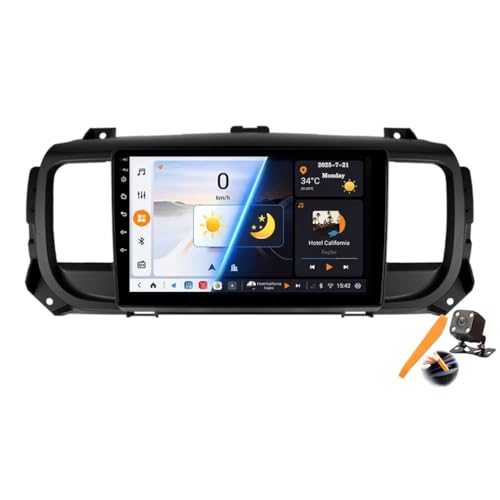 YLOXFW Android 15.0WI2 DinԍڃXeIKp Jumpy 3/SpaceTourer 2016-2021 GPS Navigation 9C`^b`XN[Cz}`fBArfIv[[FM BTM@  Carp