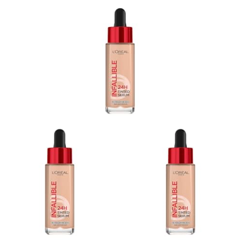 Image of L'Oreal Paris Infallible 24H Tinted Serum Foundation, 3-4 Light Medium (Pack of 3)