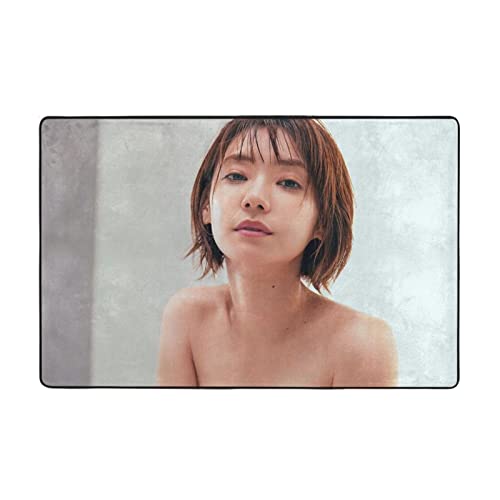 倉科カナ2 カーペット ラグマット 低反発ラグ 極厚8mm 1畳（150*100cm）絨毯 厚手 防音 滑り止め付 抗菌 防臭 1年中使えるタイプ 床暖房 ホットカーペット対応 フランネルラグ