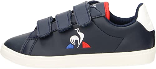 Le Coq Sportif Courtset PS, Basket, Robe-Bleu/Blanc Optique, 35 EU