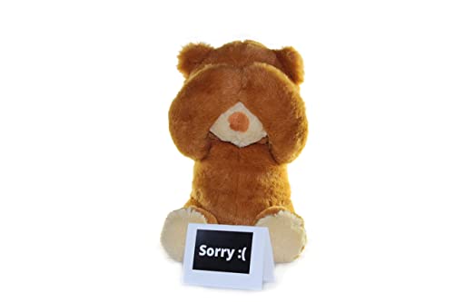 Cutest-Im-Sorry-Gift-for-Her-Him-The-Im-Sorry-Teddies-Embarrassed-Adorable-Super-Soft-Stuffed-Animal-Plush-Toy-Unique-Cute-Forgive-Me-Apology-Teddy-Bear-Gift-for-Kids-and-Adults-Brown - DumpADate.com