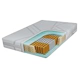 MKS MEBLE Symmetrische Taschenfederkernmatratze mit HR30-Schaum – atmungsaktiv, stabil &...