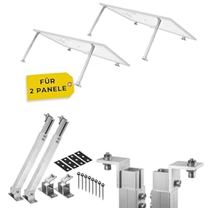 Avoltik 2x Solarmodul Halterung für zwei Module