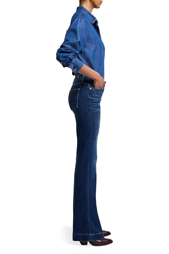 7 For All Mankind Women's Dojo Wide Leg Trouser Jeans3