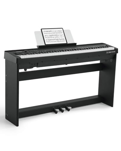 MUSTAR 88 Key Piano Keyboard Hammer Action Fully Weighted, Detachable Piano