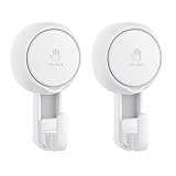 Elegear Suction Cup Hooks for Shower, Heavy Duty Shower Suction Hooks (4-Pack) Waterproof Shower Hoo