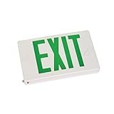 eTopLighting FD3SCG LED Green Exit Sign light with Battery Backup, UL924, ETL with damp location, V-PL1117