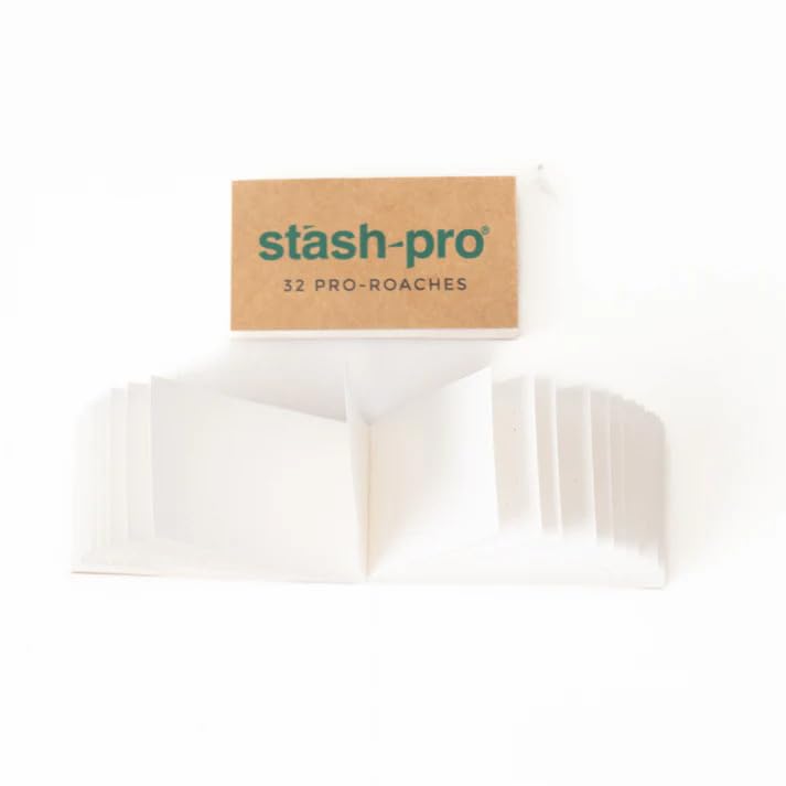 Image of Stash-Pro Premium Roach Book | Pre-Cut Filter Tips for Rolling |Thick Paper, Eco-Friendly (White, 10, Pack)
