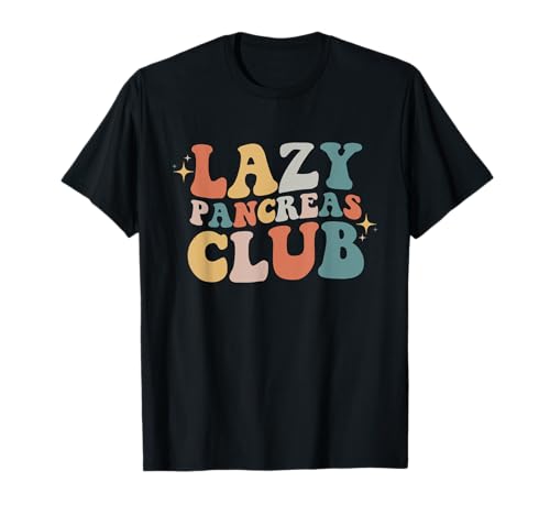 Lazy pancreas club rétro journée de sensibilisation au diabète t-shirt