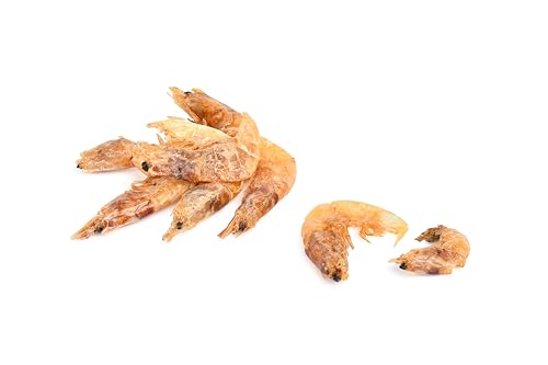 Kaureks Natur Hundeleckerlies, Shrimps getrocknete Garnelen für Hunde und Katzen 2-4cm 100g, Trockenfisch Für Hunde, wie Sprotten, Omega 3 Fettsäuren, Hundesnack, Hundefutter, Kauartikel