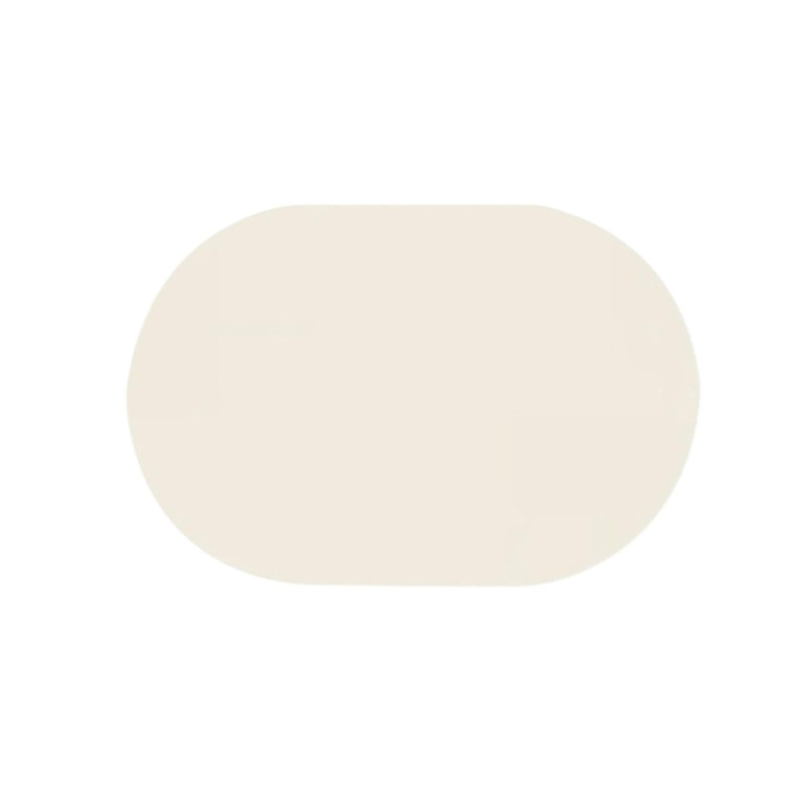 Oval Table Mats FOval Placemat Table Pad Mat For Kitchen Dining Cup Coaster Place Mats(Ivory)