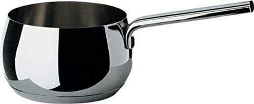 Alessi, "MAMI", Long handled saucepan in 18/10 stainless steel mirror polished,1 qt 2 oz