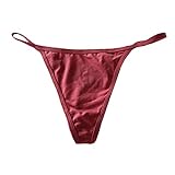 Briskorry Damen Sexy Dessous Tanga G-String Mini Strings Riemchen Tanga Stringtangas Reizwäsche Höschen High-Waist T-String Erotik Unterwäsche Höschen Pants