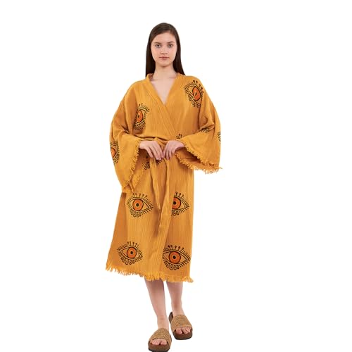 Image of Evil Eye Kimono Robe - Beach Kimono Coverups for Woman