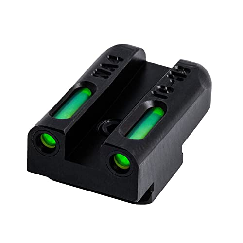 Image of TRUGLO TFX Handgun Sight | Durable Shock-Resistant Compact Brightly Glowing Tritium & Fiber-Optic Xtreme Day /Night Sight for Handguns