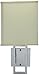 Lite Source LS-16585C/WHT Wall Sconce with White Fabric Shades, Chrome Finish
