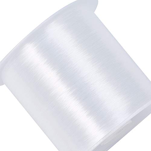 142.67 Yards/Roll 0.2Mm Clear Nylon Invisible Beading Thread Transparent Fishing Line Wire Crystal Jewelry String Cord For Diy Bracelet Necklace Making Crafts #TOP1