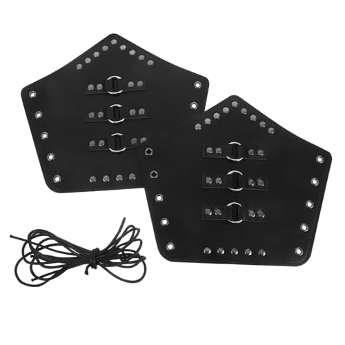 LRXIYODE 2個 アーム ブレース 中世 コスチューム レトロ ヴィンテージ アーム ガード バイキング ハロウィン アクセサリー ブレース ハ