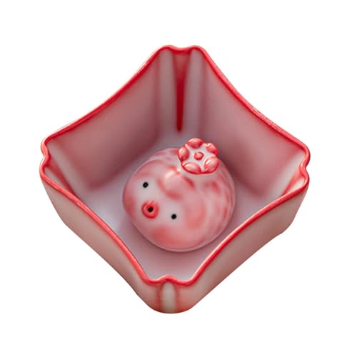 FLCPJGV Tazza da tè in Ceramica con Bubble Tea Pet, Elegante E Tradizionale, Ideale Come Regalo per Amici, Matrimoni, Piazza