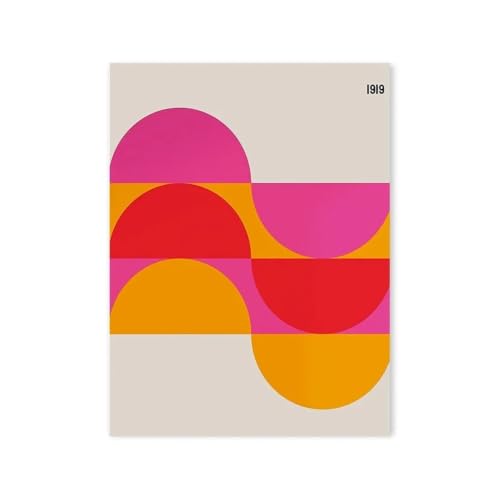 Arte de la pared chic con lienzo de moda urbana naranja para dormitorios actuales 2