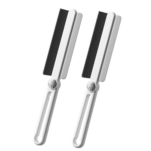 Hard Cleaning Brush 2024 Upgrade Thin Cleaning Brush with Squeegee Handheld Joint Cleaner Scrubbing Brush Cleaning Tool for Tight Spaces in the Household Stone Brush (B, One Size)