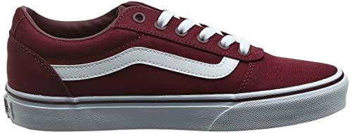 Vans Dames Ward Sneakers, Canvas Burgundy, 40 EU