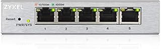 Zyxel 5-Port Gigabit Web Managed Switch, Lifetime Warranty, UK Plug [GS1200-5]
