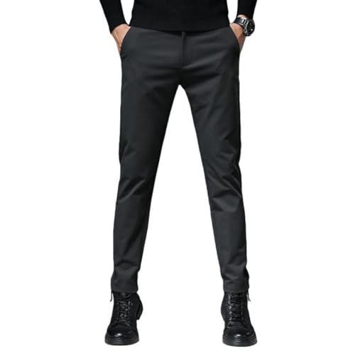 Pantalon de costume homme noir pour le bureau et les sorties d'hiver