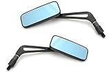  Alu Lenker Spiegel Set Satz Schwarz Motorrad Roller Scooter Moped Universal