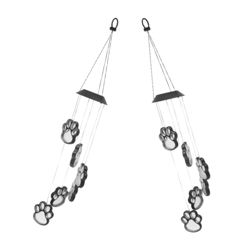 Carillons éoliens solaires extérieurs POPETPOP avec lampes led étanches pour terrasse