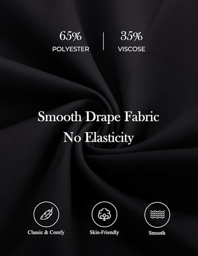 GRACE KARIN Womens Wide Leg Dress Pants, 2025 High Waisted Work Trousers, Business Casual Long Palazzo with Pockets4